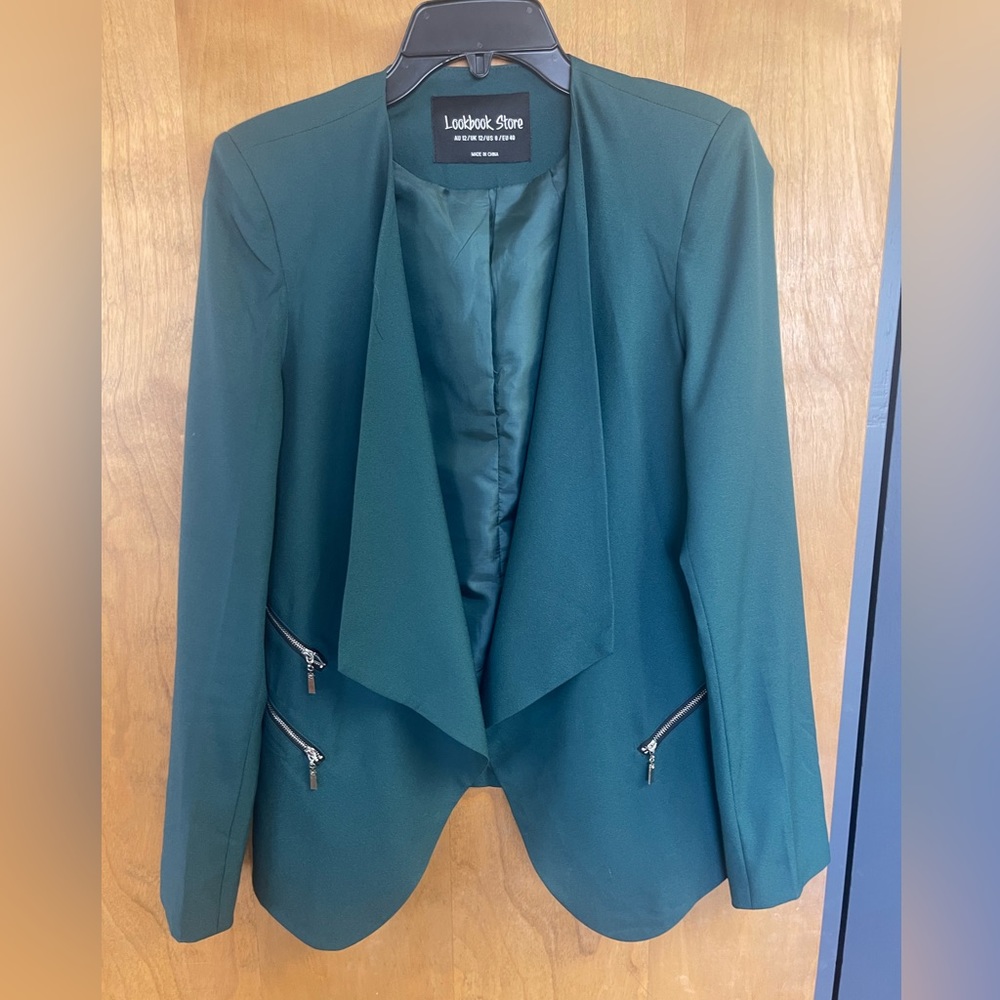 Emerald Green Oversized Blazer/Jacket - Picture 1 of 10